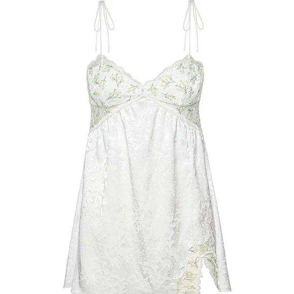 FOR LOVE & LEMONS White Baby's Breath Dress